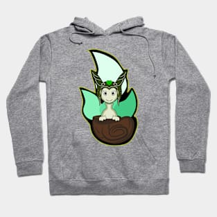 Snail man Black Background Hoodie